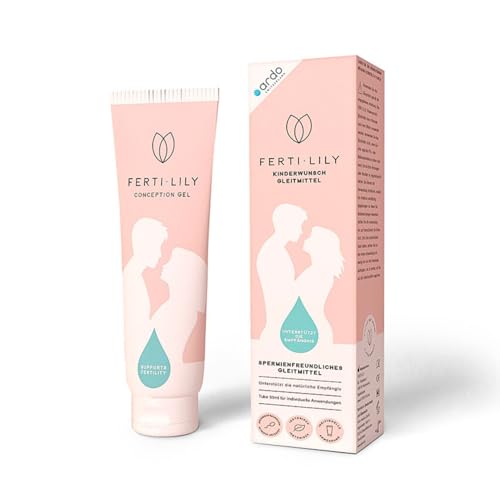 Ardo FERTI-LILY Kinderwunsch Gleitmittel 50ml Tube Spermienfreundliches Gleitgel bei vaginaler Trockenheit Fruchtbarkeit erhöhen & Schwanger werden Empfängnishilfe Spermien fördern