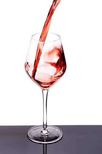 SDFSX Bicchieri Vino Rosso Calice Vino Bianco Bicchieri tipo Borgogna Revolution, perfetti per i vini rossi invecchiati, Vetro Soffiato, Adatte per la lavastoviglie Set da 6