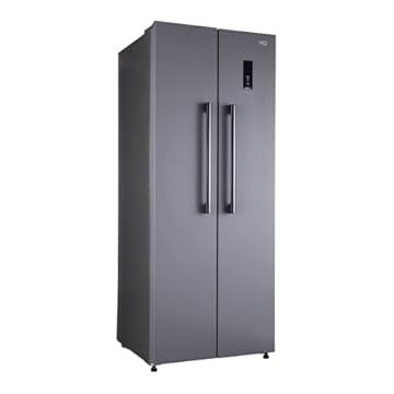 Geladeira Refrigerador HQ Frost Free Side By Side 460 Litros Cinza HQ-460SBSFF (127V)