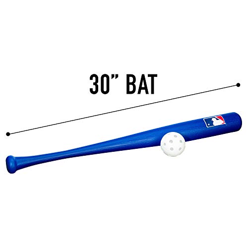 Franklin Sports MLB 30" Authentic Plastic Bat & Ball Set - Blue - image 3