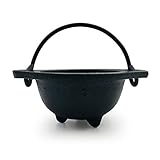 Alternative Imagination Cast Iron Cauldron with Handles. Perfect for Incense, Rituals, Home Decor,...