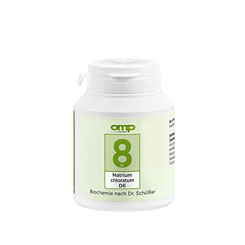 Schüssler Salz Nr. 8 Natrium chloratum D6 | 400 Tabletten | Das Salz des Flüssigkeitshaushaltes | glutenfrei