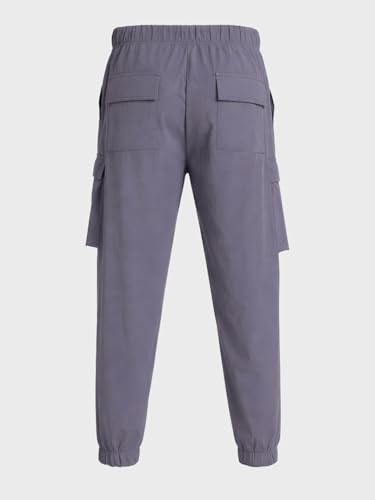 Image of The Indian Garage Co Men Relaxed Fit Mid-Rise Stretchable Cargos