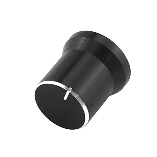 E-Outstanding Volume Control Knob 5Pcs 15X15Mm Black Knurled Metal Liner Taper Rotary Potentiometer Control Knobs Amplifier Knob For 5.9-6 Mm Diameter Shaft Audio Knob #TOP2