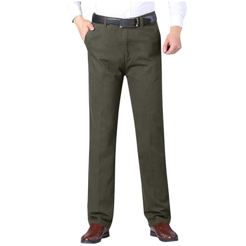 Dress Pants for Men Slim Fit Stretch - Mens Golf Pant Straight Leg Trousers Wrinkle Free Business Casual with Pockets