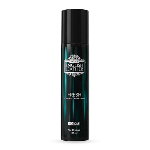 Image of Next Care English Leather Fresh Perfume Body Spray for Men & Women - 120 ml | A Zesty Grapefruit & Mandarin Burst with Spiced Cardamom & Warm Amber