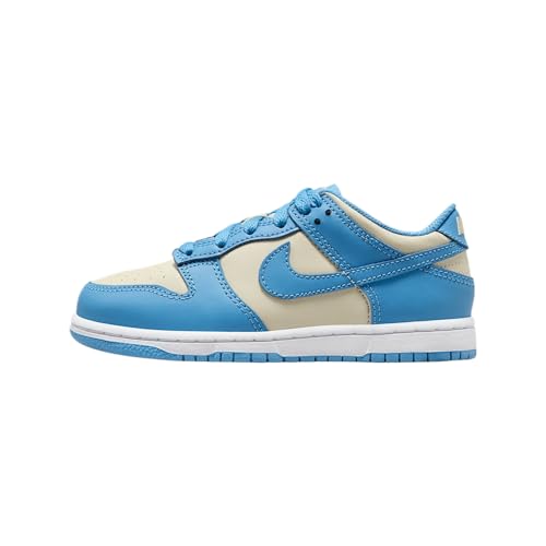 Nike Dunk Low Little Kids' Shoes (FB9108-400, Blue Beyond/Beach/White/Blue Beyond)