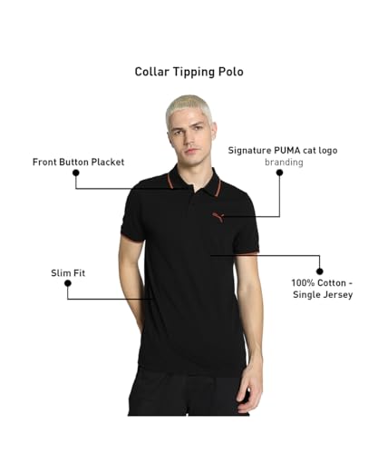 Image of Puma Men's Solid Slim Fit T-Shirt