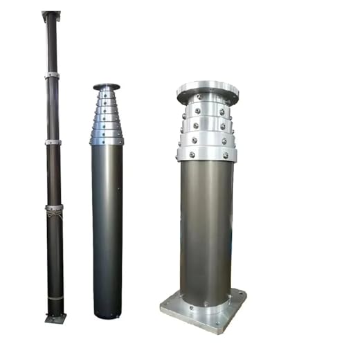 TAL-P3-1.1-18 3M 12V Electric & Manual Pneumatic Telescopic Mast, Retracted 1.1m, Aluminum Alloy, 18kg Payload, for Camera Minivan Lighting Surveillance Communication Equipment
