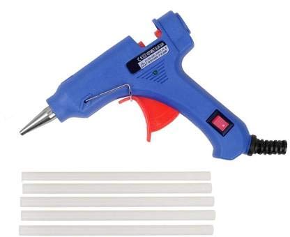 Jamboree!!! 20w Hot Glue Gun Kit with 5 Stick Glue Gun Hot Melt Adhesive Sticks Rod for Gun Glue Craft Repair DIY