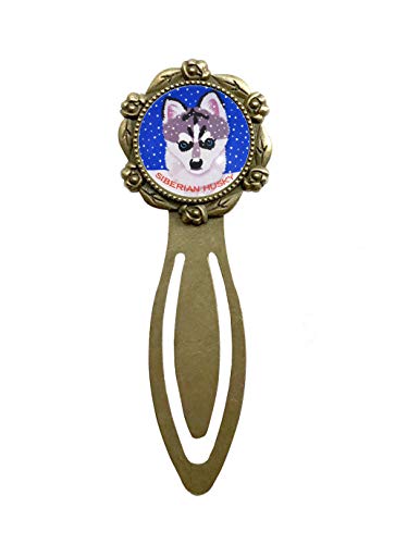 シベリアンハスキー ブックマーカー クリップ イヌ ブックマーク しおり 犬