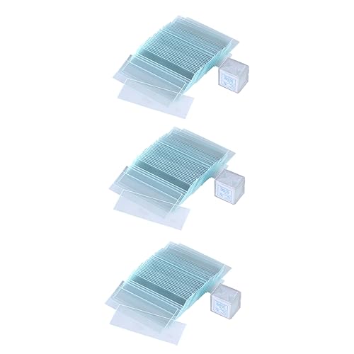 Cabilock Microscopy Accessory Kit 450pcs Slides Cover Glasses Pre-Cleaned Non-fogging Non-Sticking Scratch- for Lab Work