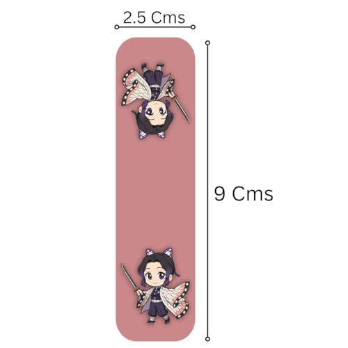 Image of Zesta Magnetic Bookmark Set of 7 | Aesthetic Book Mark for Reading | Cute Anime Bookmarks for Kids, Students | Book Accessories for Novels, Gifts for Readers (Demon Slayer, Medium (9X2.5 Cms))