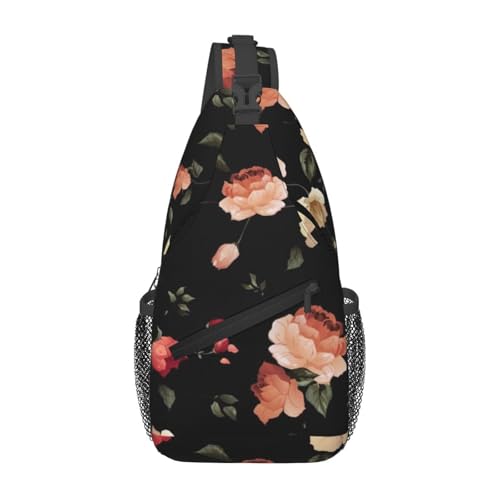 Flowers (2) Stylish Men'S Messenger Bag - Durable Polyester, Huge Capacity & Adjustable Strap