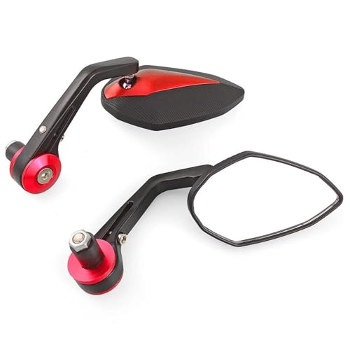 Espejo de moto con ajuste angular amplio para manillar de 22 mm universal 6