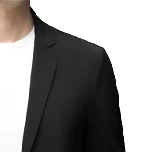 Blazer hombre DGHM-JLMY elegante slim fit negro miniatura 3