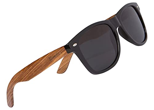 Woodies Polarized Zebra Wood Sunglasses With Free Bamboo Sunglasses Case For Men And Women | 100% Uva/Uvb Protection #TOP9