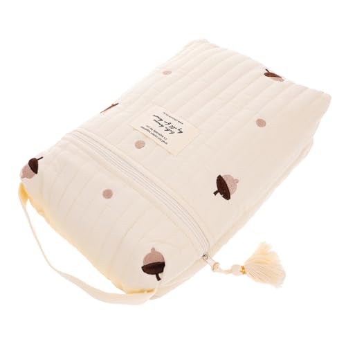 Totority ポータブルおむ収納バッグ 多機能設計で旅行や外出に便利 小型軽量 ファスナー付きストレージポーチ 哺乳瓶など必需品を整理 収納可能