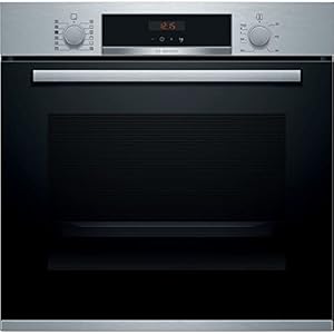 Bosch HRS574BS0B Serie 4 Built-in Oven with Added Steam Function, 3D Hotair, AutoPilot 10, LED display, 60 x 60 cm…