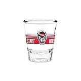 Rico Industries NCAA North Carolina State Wolfpack Standard 1.7oz Shot Glass Durable Barware for Game Day & Home Bars