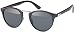 Produktbild styleBREAKER Sonnenbrille mit runden ovalen Gläsern und Nasensteg aus Metall, Kunststoff-Metall-Gestell, Unisex 09020084, Farbe:Gestell Schwarz-Silber/Glas Grau getönt