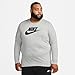 Nike Mens Sportswear Long Sleeve Tee Icon Futura Dark Grey Heather/Black Small