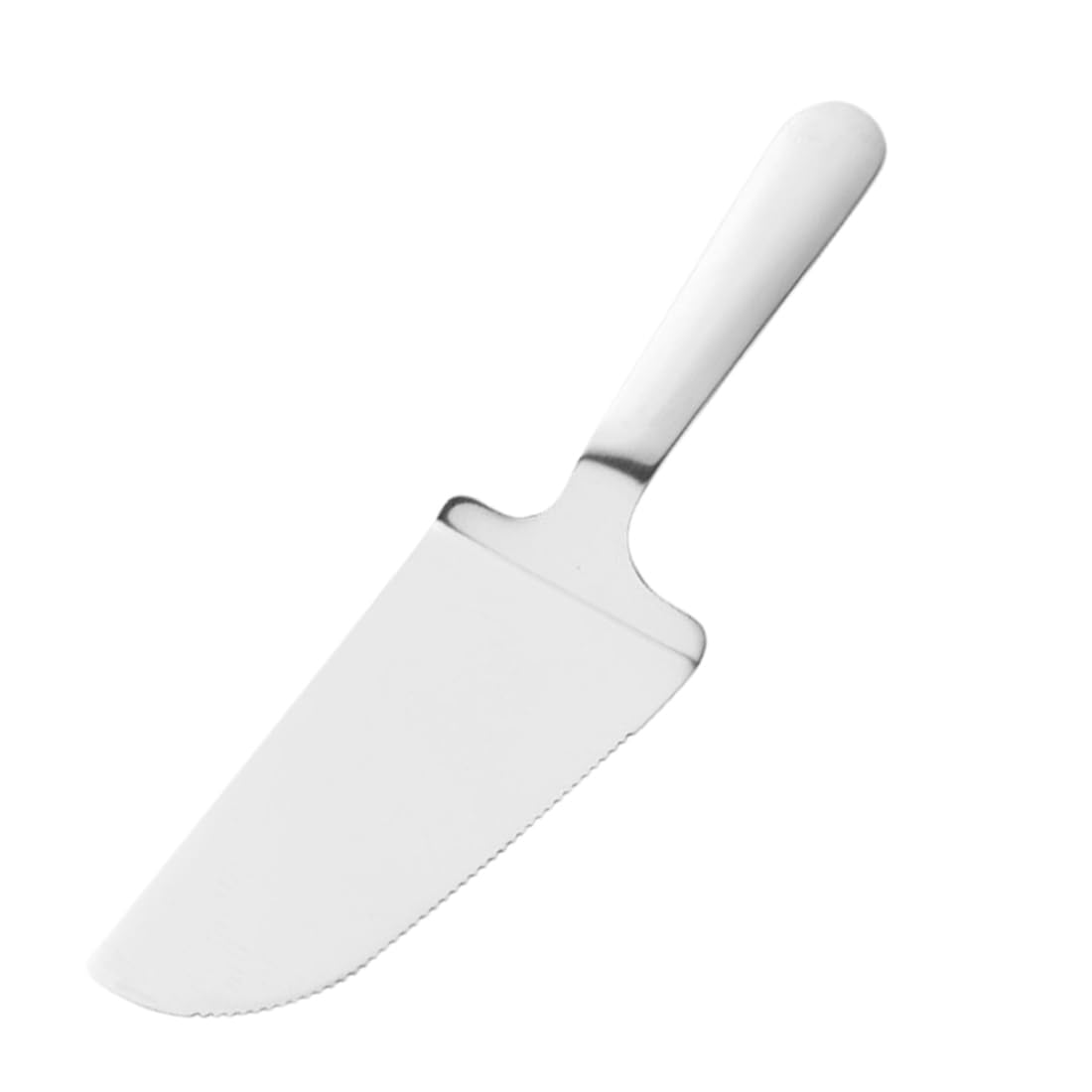 WeddHuis 2 Piezas Set de Servidores de Pastel Acero Inoxidable, Cuchillo y Pala para Tartas con Bordes Dentados, Cuchillo para Tartas Ideal para Cocina, Restaurantes y Fiestas (Plata)