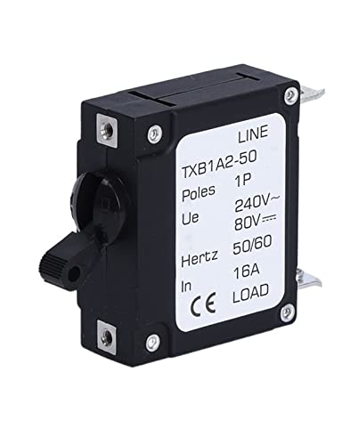 Disjoncteur électromagnétique hydraulique 1A 2 pôles pour équipement médical