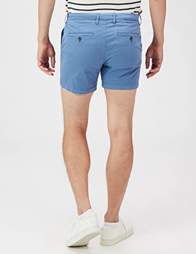 Image of Amazon Essentials Men's Slim-Fit 5 inch Flat-Front Comfort Stretch Khaki Chino Shorts with Elastic Waistband