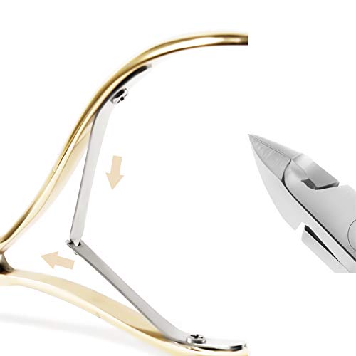 Professionelle Nagelhautzange Zangen Nagelknipser, Nagelhautzange aus Edelstahl, Nagelpflegewerkzeuge für Maniküre und… – Bild 3