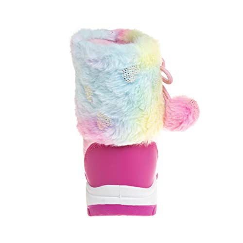 Rugged Bear Girls Snow Boot, Multicolored Top, 10 Toddler3