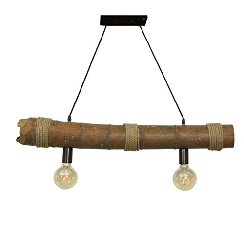 Lustres Creative Bambou pour Éclairage de Table Café et Hôtel Rétro