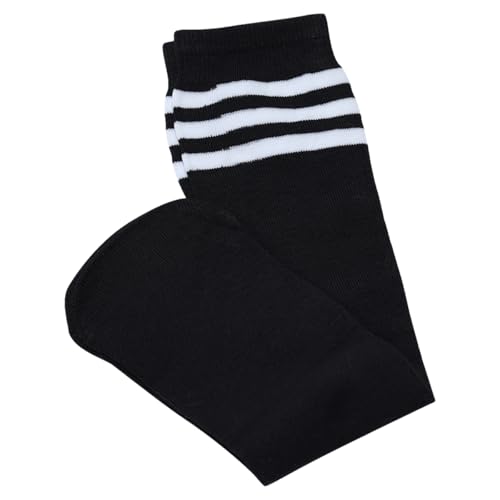 ECYC 1 Pair Black Kids Football Sock, Children Football Socks Sports Training Soccer Socks Breathable Long Football Socks