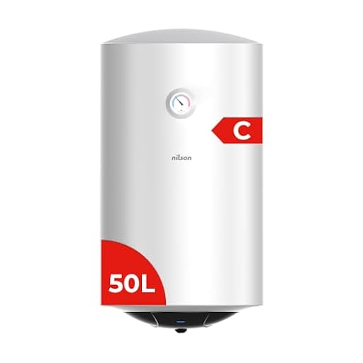 Nilson Termo Eléctrico Vertical 50 Litros NT5000. Instalación Vertical, 1500W, Incluye Kit de Montaje, Resistencia de Acero inoxidable, Blanco, Eficiencia Energética Clase C | Ya disponible en tu tienda friki favorita! En mundofriki.es!