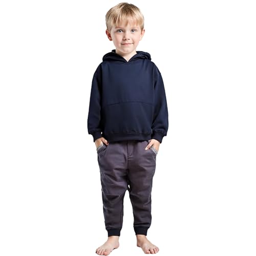 Image of T2F Boys Cotton Hooded Neck Oversized Fit DropShoulder Sweatshirt