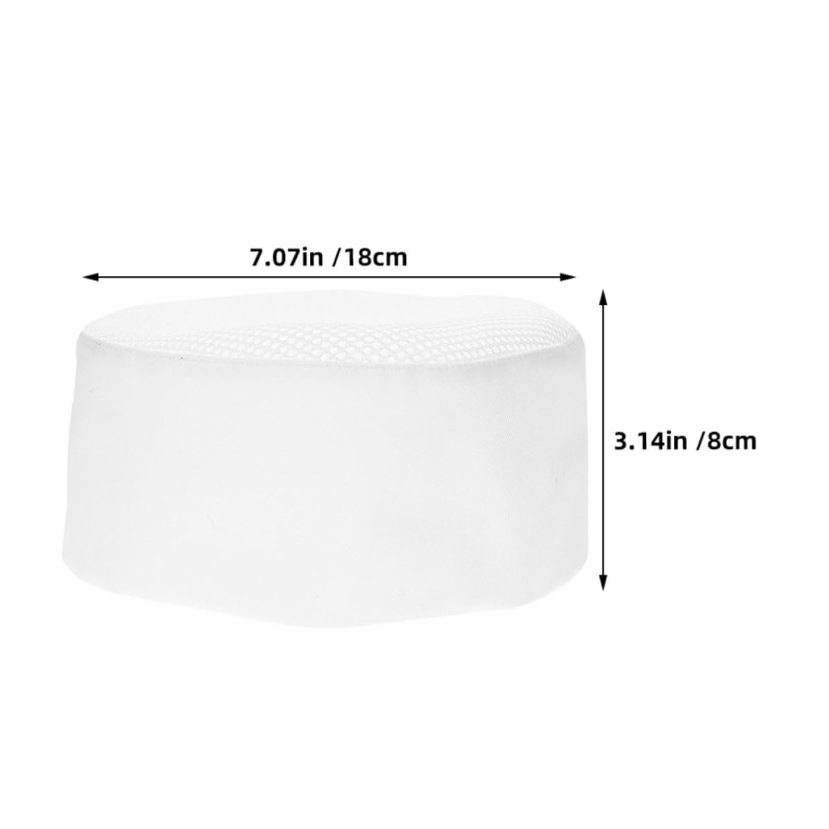 Operitacx 10 Pezzi Cappello da Chef Unisex Bianco in Cotone e Poliestere