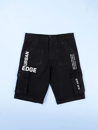 Image of KiddoPanti Boys Cotton Twill Knee Length Cargo Short