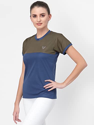 Image of UZARUS Women's Dry Fit Workout Top Sports Gym T-Shirt