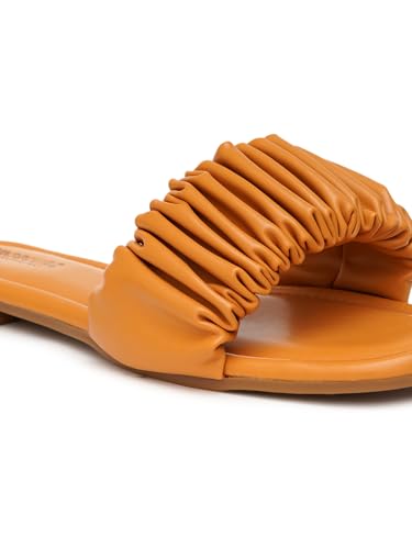 Image of Women's Radiant Flat Sandals Lightweight & Flexible Comfortable Design Anti-Skid Sole Versatile Style For Girls /Ladies