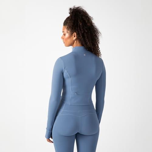 Image of YITTY Active Women's Ultraluxe Full Zip Jacket, Athleisure, 4-Way-Stretch, Thumbholes
