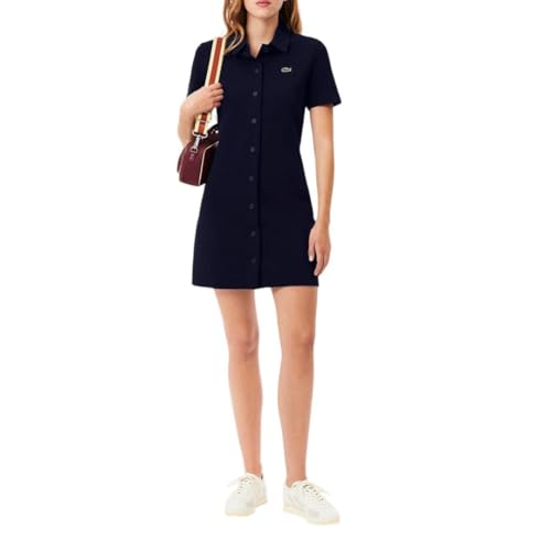 Image of Lacoste Women's Organic Cotton Buttoned Polo Dress