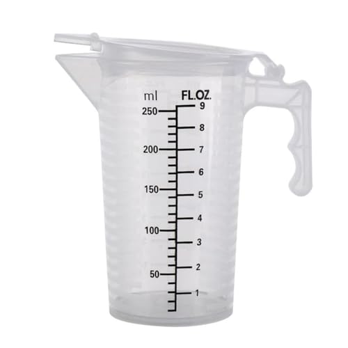 Vaso medidor transparente con tapa 250 ml miniatura 1