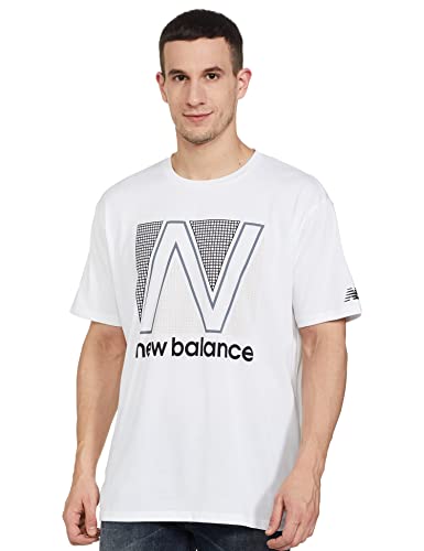 Image of new balance Men's Regular Short Sleeve Top (MT11062 Multicolor L)