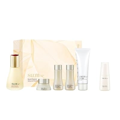 SU:M Secret Essence Advanced Treatment Special Set (1.52 fl oz) (5-piece set) + Micro-Active Repair Serum (1.69 fl oz) - Korean skin care, Skin Barrier Repair Hydrating Serum gift set