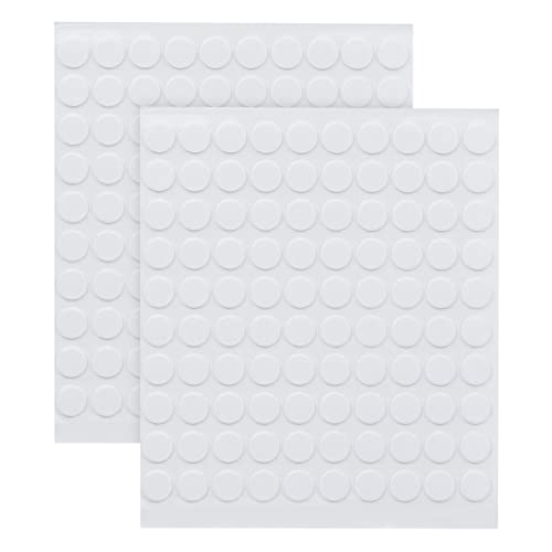 SUSNUAN 200PCS Transparent Sticky Dots Double Sided Tape, 10mm Round Glue for Balloons Wedding Christmas Birthday Party Decorations, Adhesive Removable Stickers Traceless Art Crafting Mounting