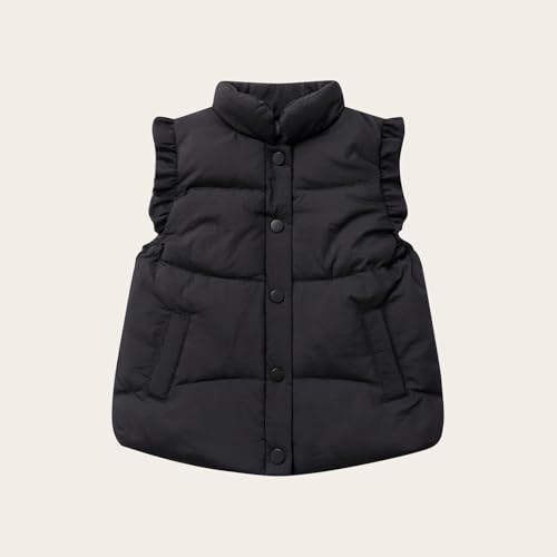 Quilted Puffer Vest for Toddler Girls Stand Collar Lightweight Winter Jacket Outwear Kids Warm Sleeveless Coats2