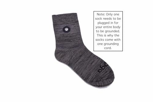 hooga Grounding Socks, Conductive Silver Fiber, One Size Fits Most, Earth Connected Socks4