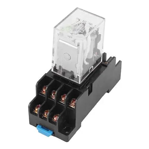 Relais de puissance 12V DC HH53P-L 4PDT 14 broches sur rail DIN
