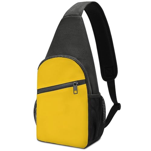 Bolso cruzado amarillo para mujer y hombre miniatura 1