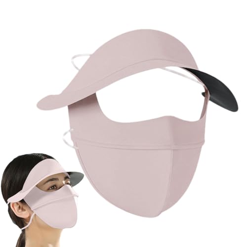 Capa solar de verão Capa de proteção solar facial completa com aba Capa respirável Capa facial anti